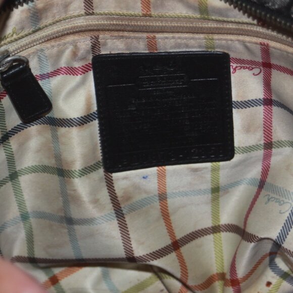 Coach 12358 Signature Coated Heritage Stripe Tote Shopper Shoulder Handbag Logo - Picture 5 of 6